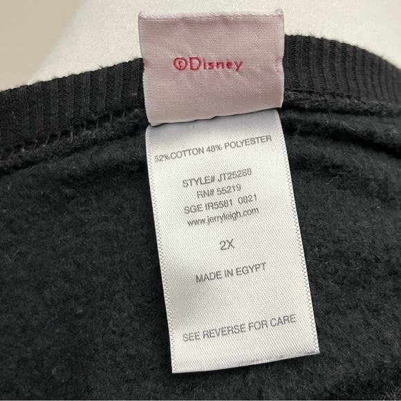 Disney Mickey Mouse Holiday Christmas Crewneck Popover Sweater Size 2X - Picture 8 of 9